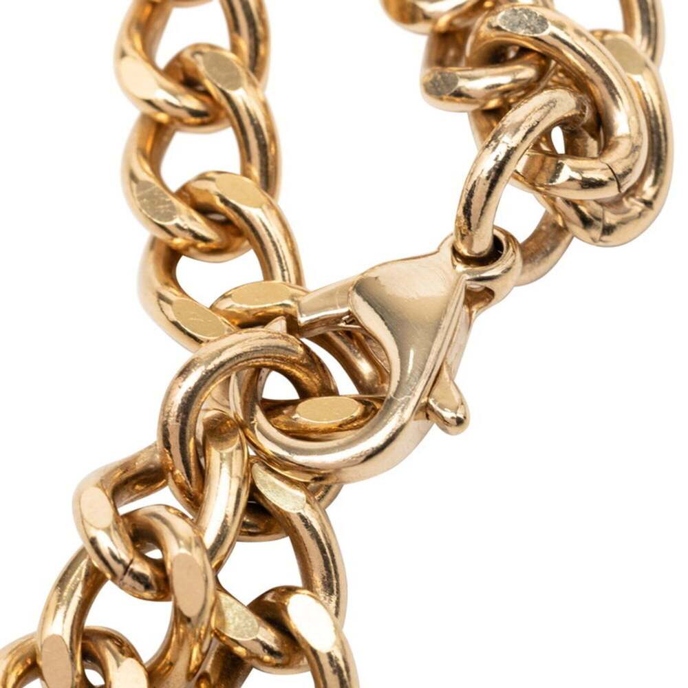 Chanel Coco Mark COCO Logo Chain Belt 02P Gold Plated Rhinestone Women's CHANEL - Picture 3 of 5